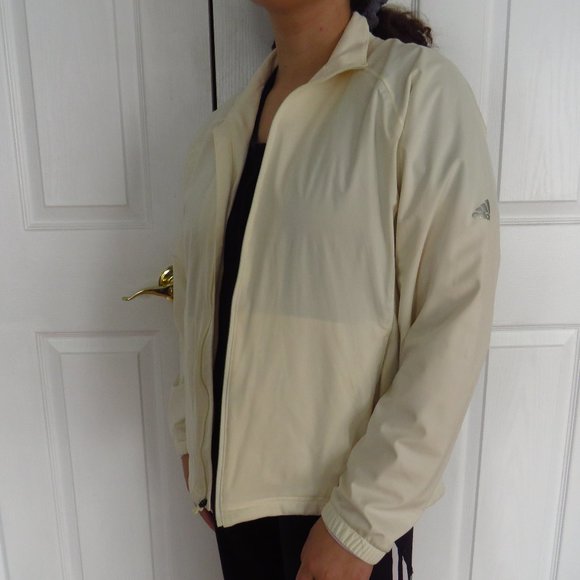 Cream Adidas Windbreaker - Picture 1 of 8